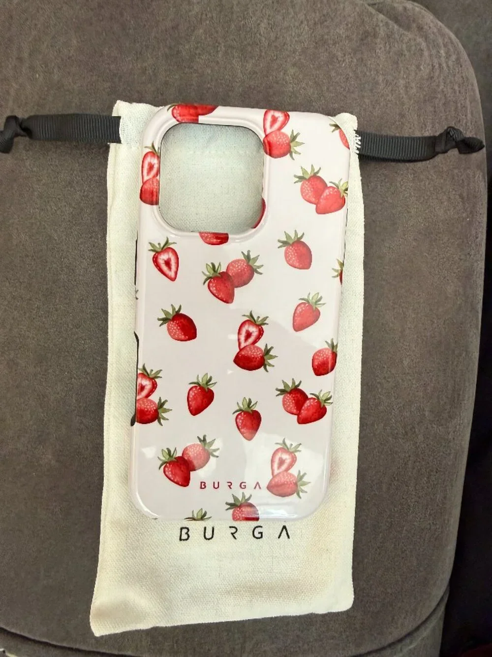 BURGA iPhone 16 Pro phone case and magnetic ring holder